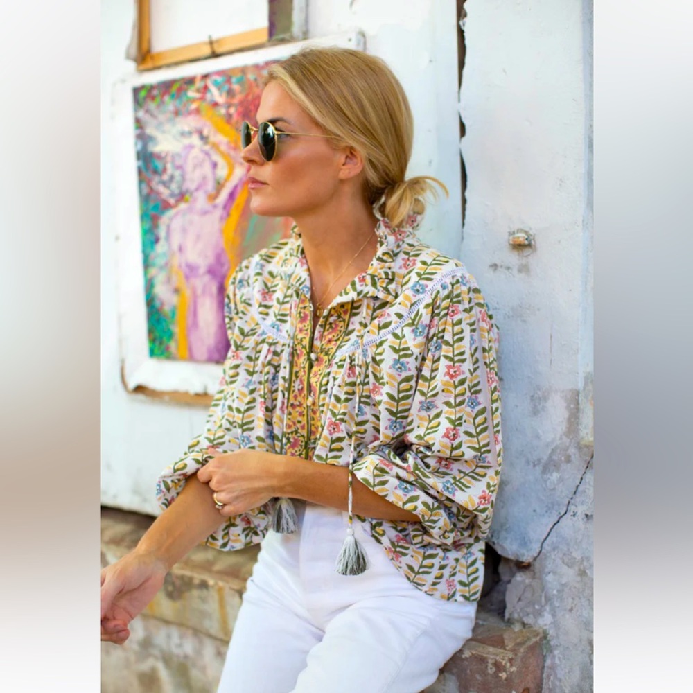 Marea Georgia Top in Marigold: SZ S